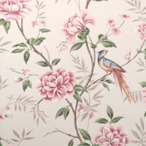 Crown Akina Floral Natural Wallpaper - M1725