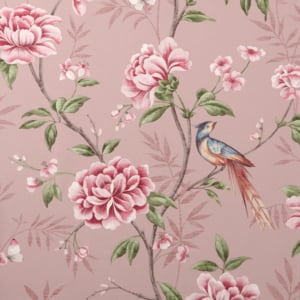 Crown Akina Floral Blush Wallpaper - M1726