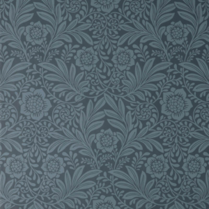 Crown Camille Classical Floral Navy Wallpaper - M1745