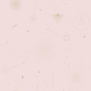 Muriva Stargaze Pink/Gold Metallic Wallpaper - 572403