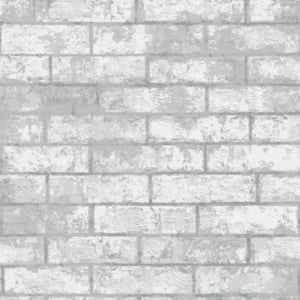 Muriva Vale Brick Grey Faux Effect Wallpaper - M60509