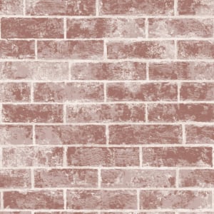 Muriva Vale Brick Red Faux Effect Wallpaper - M60510