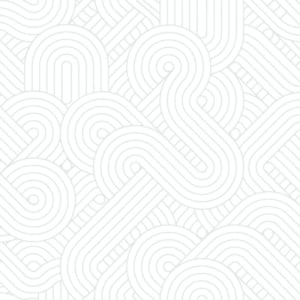Muriva Orbis Geometric White Metallic Wallpaper - M61600