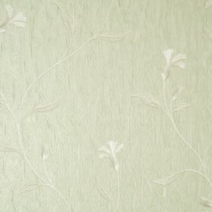 Vymura Bellagio Floral Green Metallic Wallpaper - M95651
