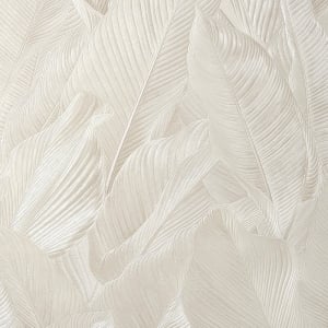 Vymura Gianni Leaf Stone Metallic Wallpaper - M95686