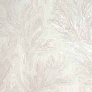 Vymura Gianni Feather Warm Ivory Metallic Wallpaper - M95693