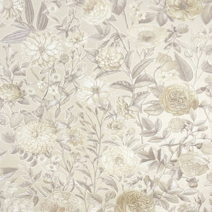 A flat swatch image of the M95709 natural floral pattern.