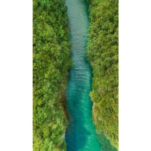 Grandeco Young Edition River View Green/Blue Wall Mural - ML1401