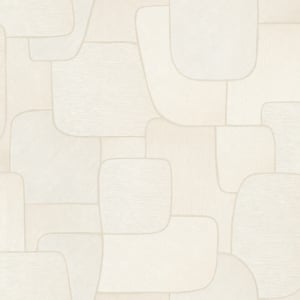 Grandeco Muse Delauney Geometric White Wallpaper - MU3101