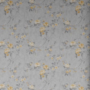 Muriva Darcy James Bettany Floral Ochre/Grey Metallic Wallpaper - 703051