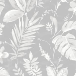 Muriva Tane Tropical Leaf Grey Wallpaper - 184501