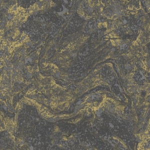 SK Filson Infused Marble Black/Gold Metallic Wallpaper - SK20030