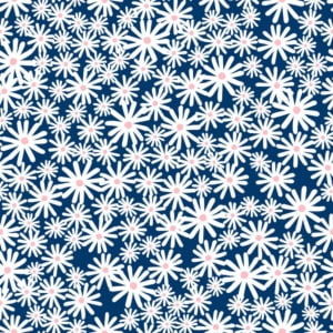 Skinnydip Daisy Floral Blue Metallic Wallpaper - 180511