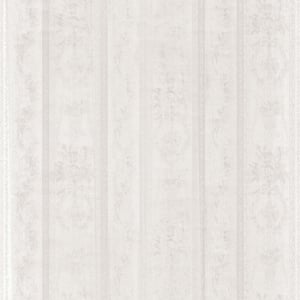 Galerie Simply Silks 4 Floral Trail Stripe Pearl Metallic Wallpaper - SM30310