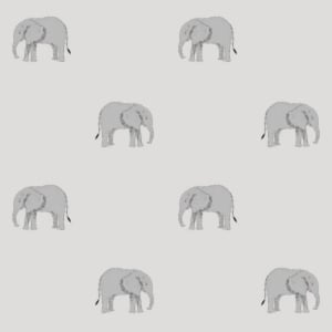 Sophie Allport Magnificent Elephants Grey Wallpaper - 181521