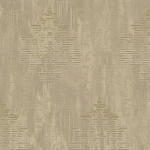 Galerie Metallic FX Modern Damask Dark Gold Metallic Wallpaper - W78178