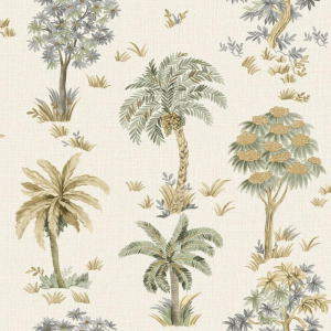 Belgravia Decor Marrakesh Tree Sage Wallpaper - Z70706