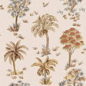 Belgravia Decor Marrakesh Tree Red Wallpaper - Z70715
