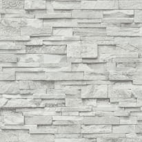 Erismann Imitations 3D Effect Stone Wall Grey Wallpaper - 02363-30