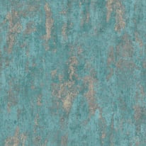 Erismann Casual Chic Industrial Texture Teal Metallic Wallpaper - 10273-18