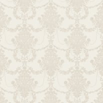 Erismann Felicite Floral Ornament Cream Metallic Wallpaper - 10287-02