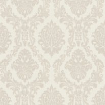 Erismann Carre Damask Cream Metallic Wallpaper - 10288-02