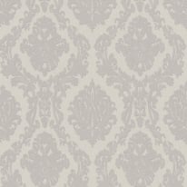 Erismann Carre Damask Grey Metallic Wallpaper - 10288-37