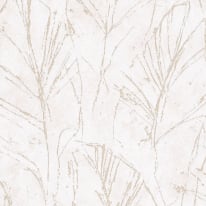 Erismann Evolution Fall Leaf Beige Metallic Wallpaper - 10321-02
