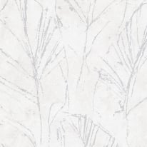 Erismann Evolution Fall Leaf Grey Metallic Wallpaper - 10321-31