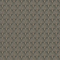 Erismann Antionette Fan Black/Gold Metallic Wallpaper - 10346-15