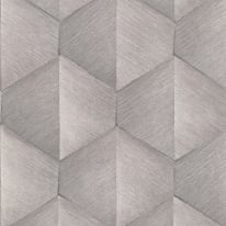 Erismann Prisma 3D Graphic Waves Taupe Metallic Wallpaper - 10370-38
