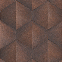 Erismann Prisma 3D Graphic Waves Bronze Metallic Wallpaper - 10370-48