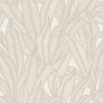 Erismann Zanzibar Leaf Beige Metallic Wallpaper - 10371-26