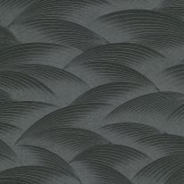 Erismann Interlocking Waves Black Metallic Wallpaper - 10372-15
