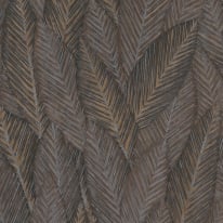 Erismann Palm Leaves Foliage Brown Wallpaper - 10391-11
