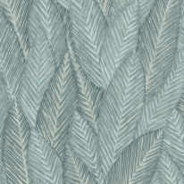 Erismann Palm Leaves Foliage Light Blue Wallpaper - 10391-35