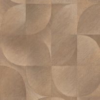 Erismann Geometric Tile Abstract Bronze Wallpaper - 10392-11