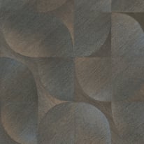 Erismann Geometric Tile Abstract Black/Brown Wallpaper - 10392-15