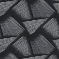 Erismann Pose 3D Effect Geo Black Metallic Wallpaper - 10401-15