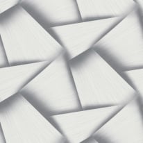 Erismann Pose 3D Effect Geo Grey Metallic Wallpaper - 10401-47
