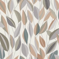 Erismann Foliage Leaf Beige/Green Multi Wallpaper - 10431-07