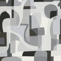 Erismann Fragment Modern Geometric Grey/Black Wallpaper - 10432-10