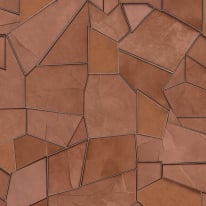 Elle Decoration Mosaique Slate Rust Metallic Wallpaper - 10445-13