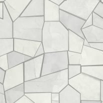 Elle Decoration Mosaique Slate Grey Metallic Wallpaper - 10445-31