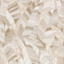 Elle Decoration Serenade Leaf Beige Metallic Wallpaper - 10446-02