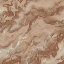 Elle Decoration Mystic Marble Brown/Rust Metallic Wallpaper - 10447-13