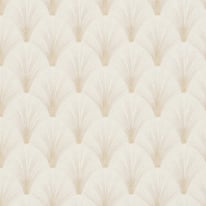 Elle Decoration Avantgarde Fan Cream/Gold Metallic Wallpaper - 10451-14