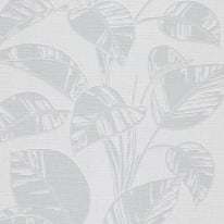 Erismann Largo Leaf Grey Metallic Wallpaper - 10459-31
