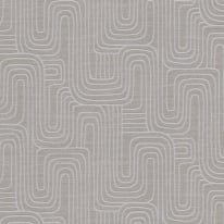 Erismann Rondo Curved Lines Brown Metallic Wallpaper - 10461-11