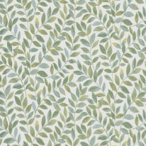 Erismann Ameroso Leaf Green Metallic Wallpaper - 10462-07